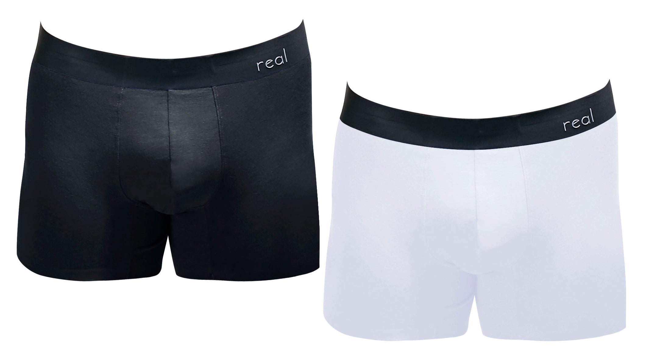 Ierhent Real Men Underwear Men's Breathable Boxer Briefs(Black,L